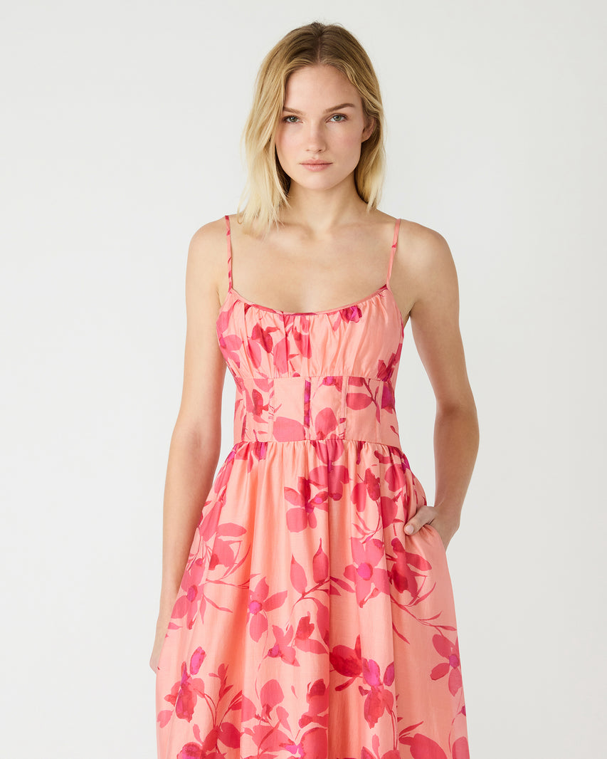 GWEN DRESS CORAL - Clothing - Steve Madden Canada - view 3