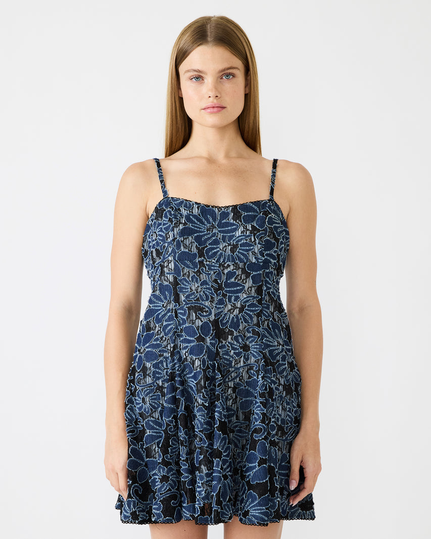 ENDER DRESS BLACK MULTI - Clothing - Steve Madden Canada - view 4