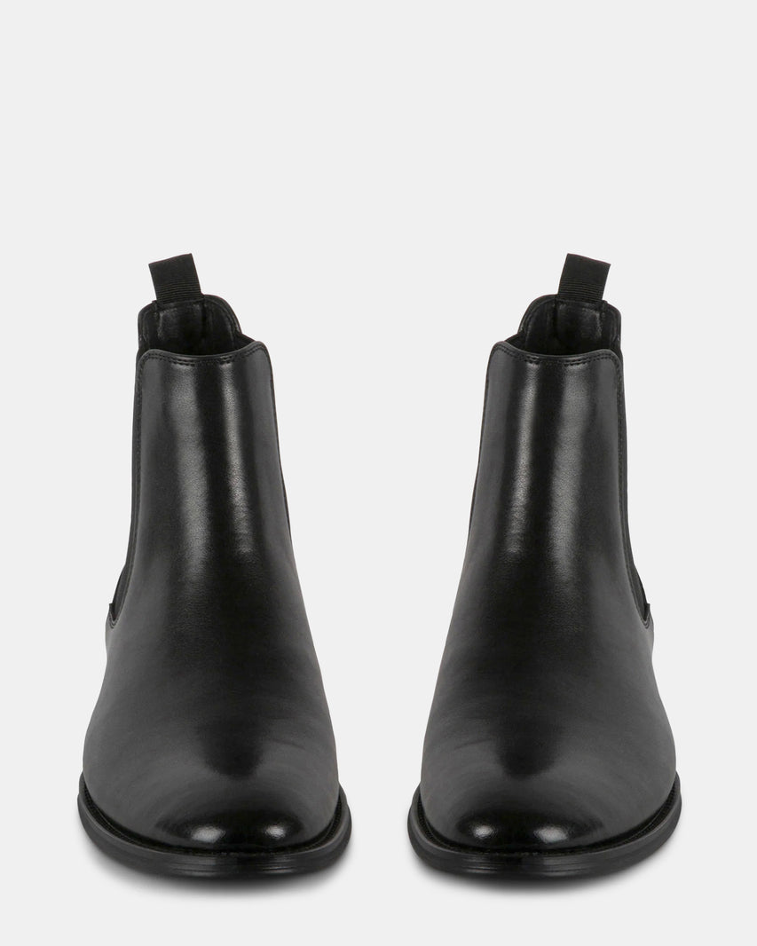 ALDAIR BLACK LEATHER - Men's Shoes - Steve Madden Canada - view 3