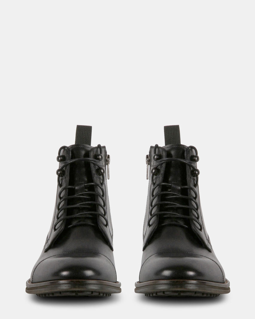 DAYMONN BLACK LEATHER - Men's Shoes - Steve Madden Canada - view 3