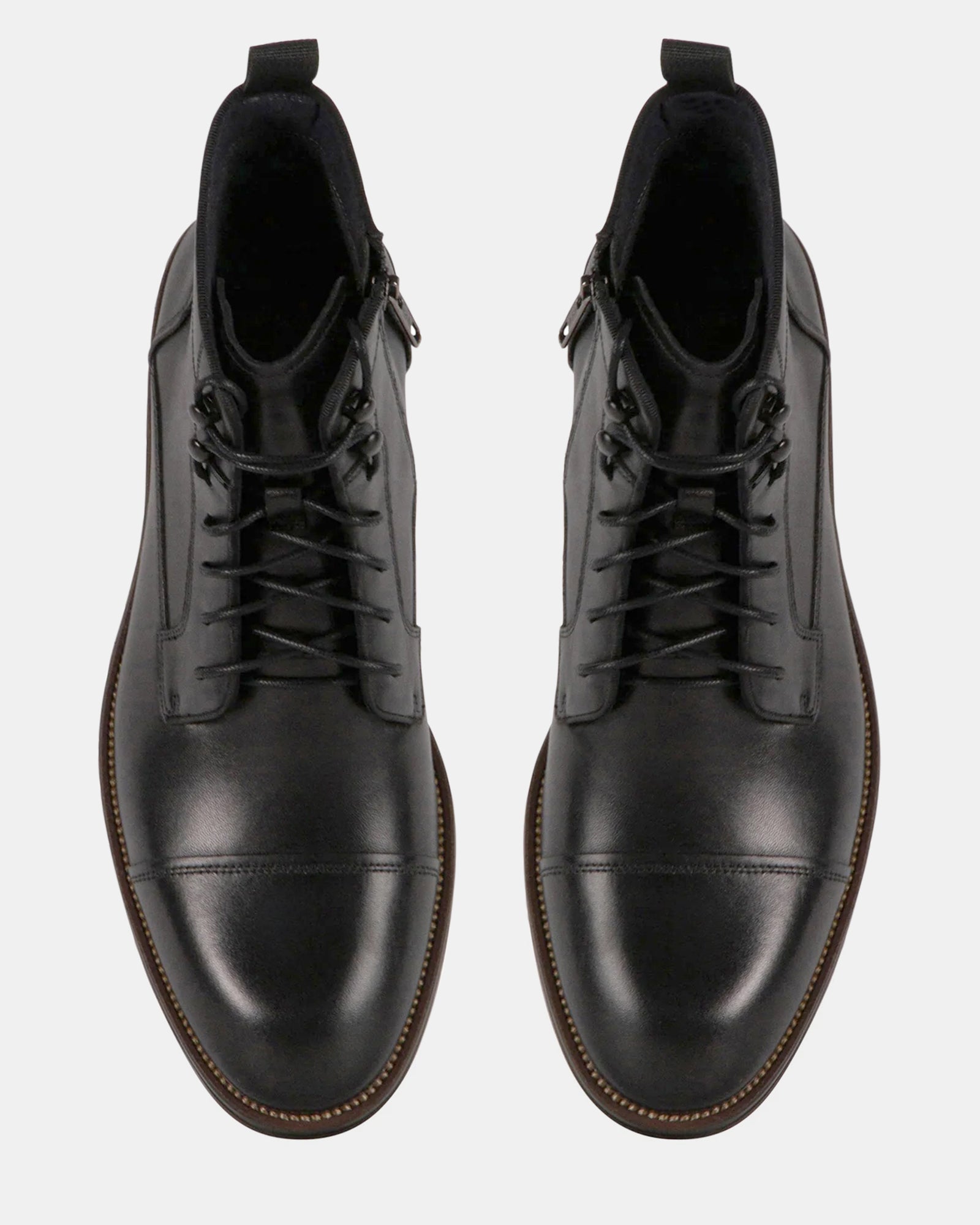 DAYMONN BLACK LEATHER - Men's Shoes - Steve Madden Canada - view 4