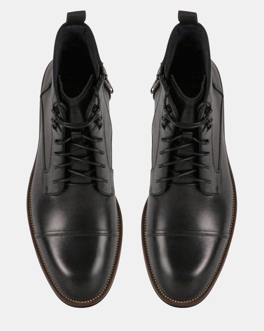 DAYMONN BLACK LEATHER - Men's Shoes - Steve Madden Canada - view 4