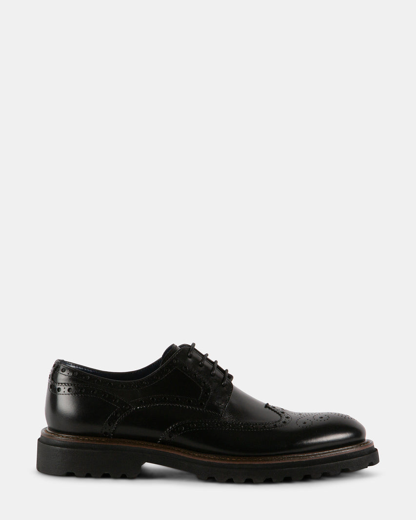 KASAAN BLACK LEATHER - Men's Shoes - Steve Madden Canada