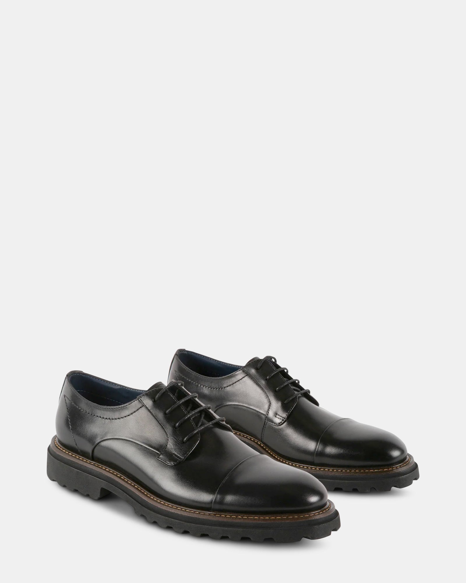 KNITTE BLACK LEATHER - Men's Shoes - Steve Madden Canada - view 2