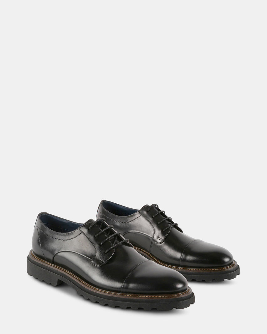 KNITTE BLACK LEATHER - Men's Shoes - Steve Madden Canada - view 2