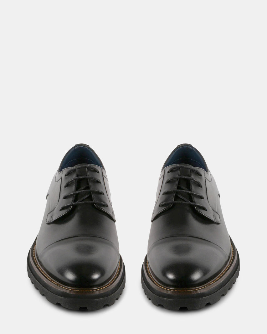 KNITTE BLACK LEATHER - Men's Shoes - Steve Madden Canada - view 3