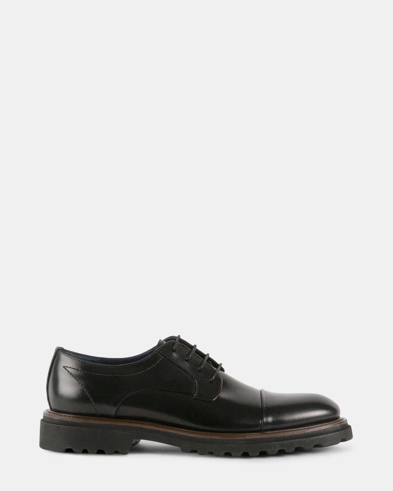 KNITTE BLACK LEATHER - Men's Shoes - Steve Madden Canada