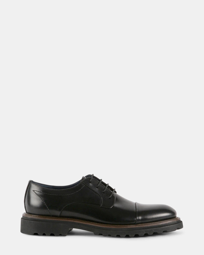 KNITTE BLACK LEATHER - Men's Shoes - Steve Madden Canada