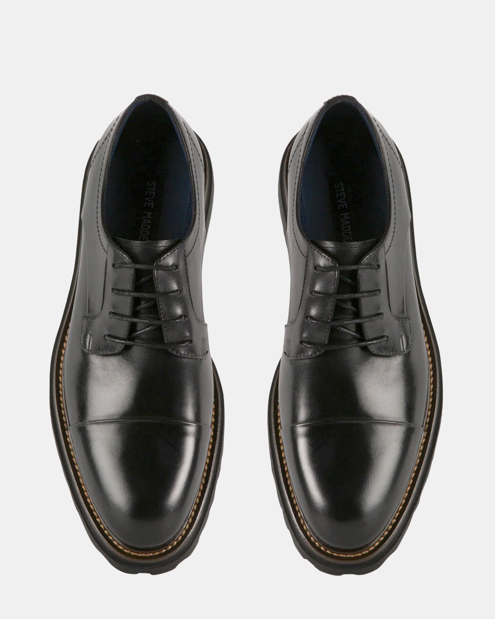 KNITTE BLACK LEATHER - Men's Shoes - Steve Madden Canada - view 4