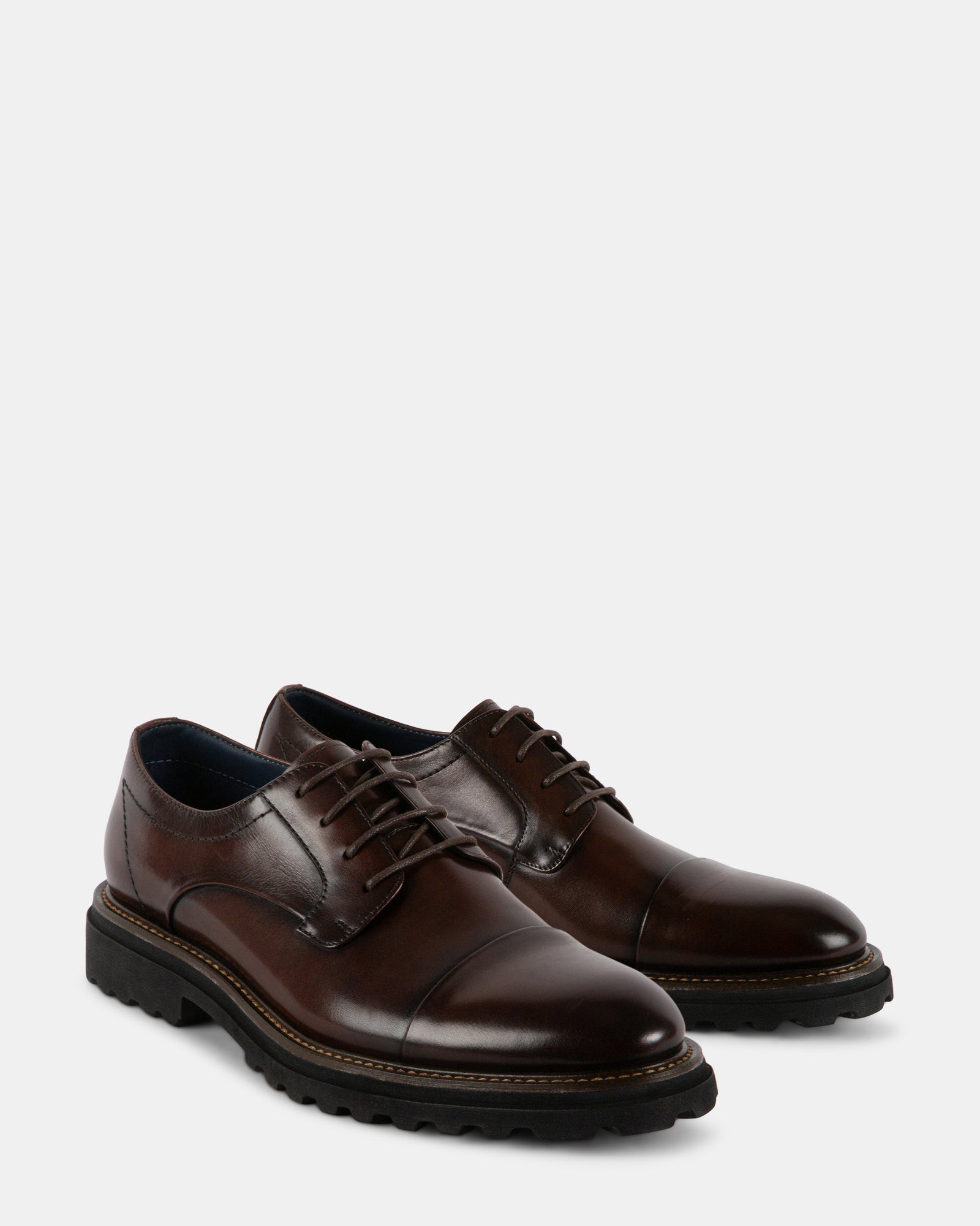 KNITTE BROWN LEATHER - Men's Shoes - Steve Madden Canada - view 2