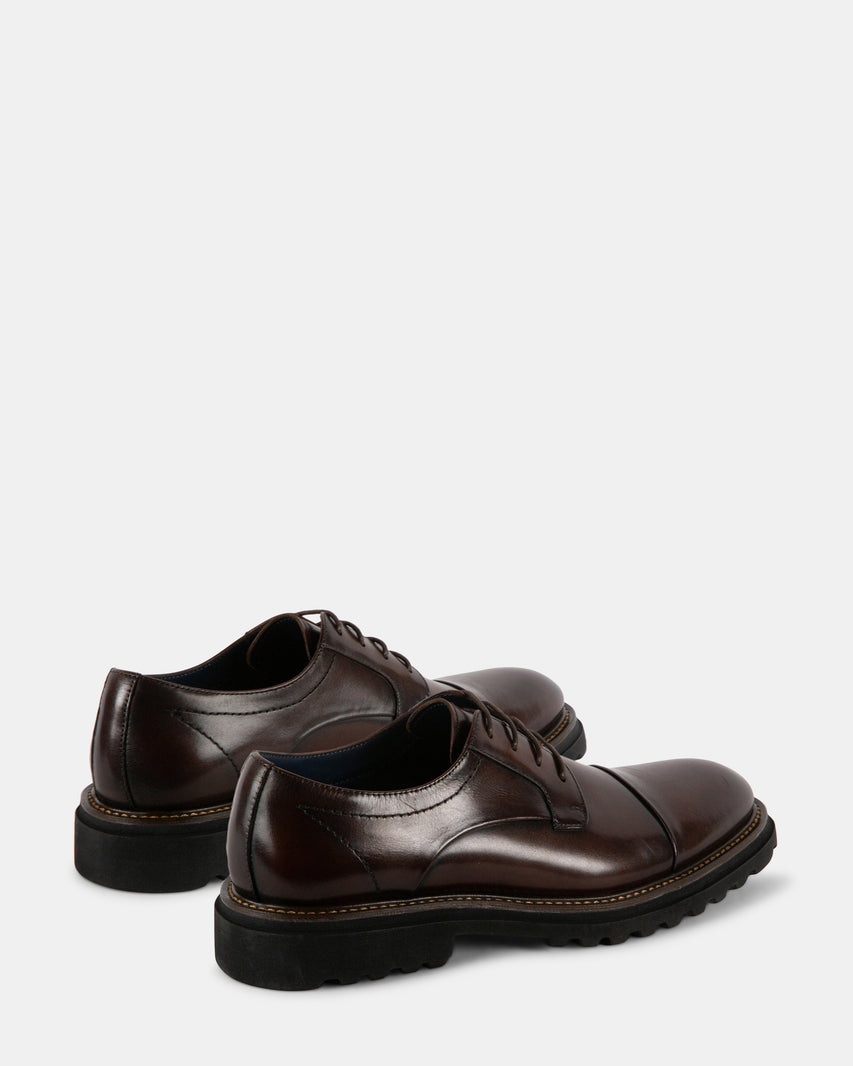 KNITTE BROWN LEATHER - Men's Shoes - Steve Madden Canada - view 6