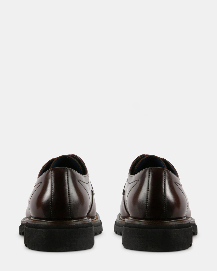 KNITTE BROWN LEATHER - Men's Shoes - Steve Madden Canada - view 5