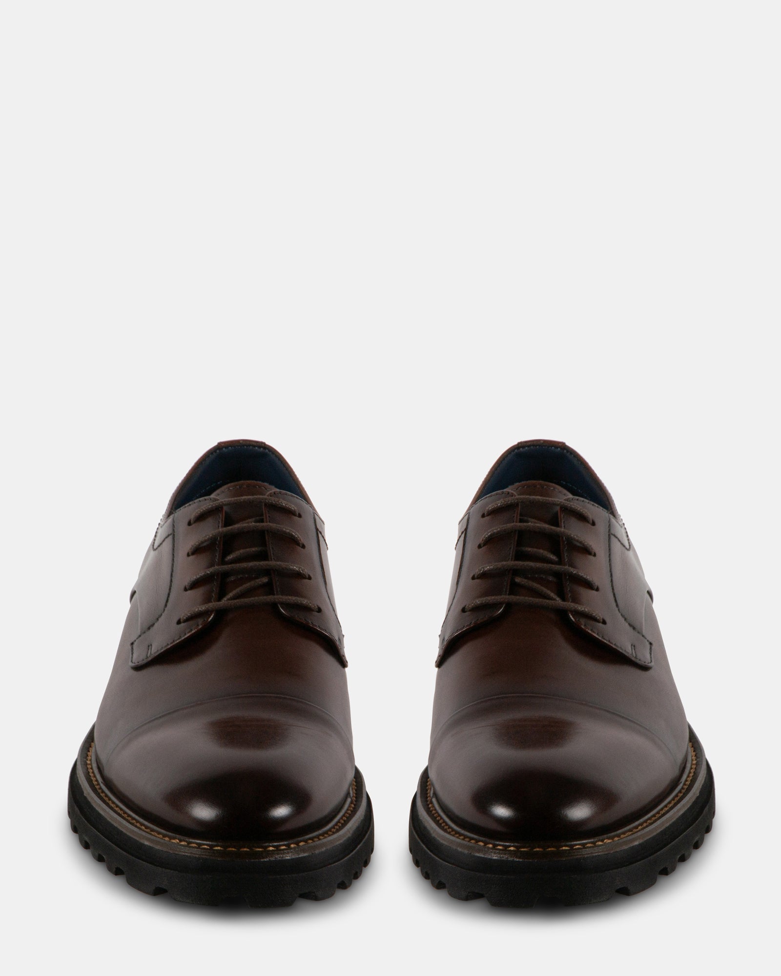 KNITTE BROWN LEATHER - Men's Shoes - Steve Madden Canada - view 3