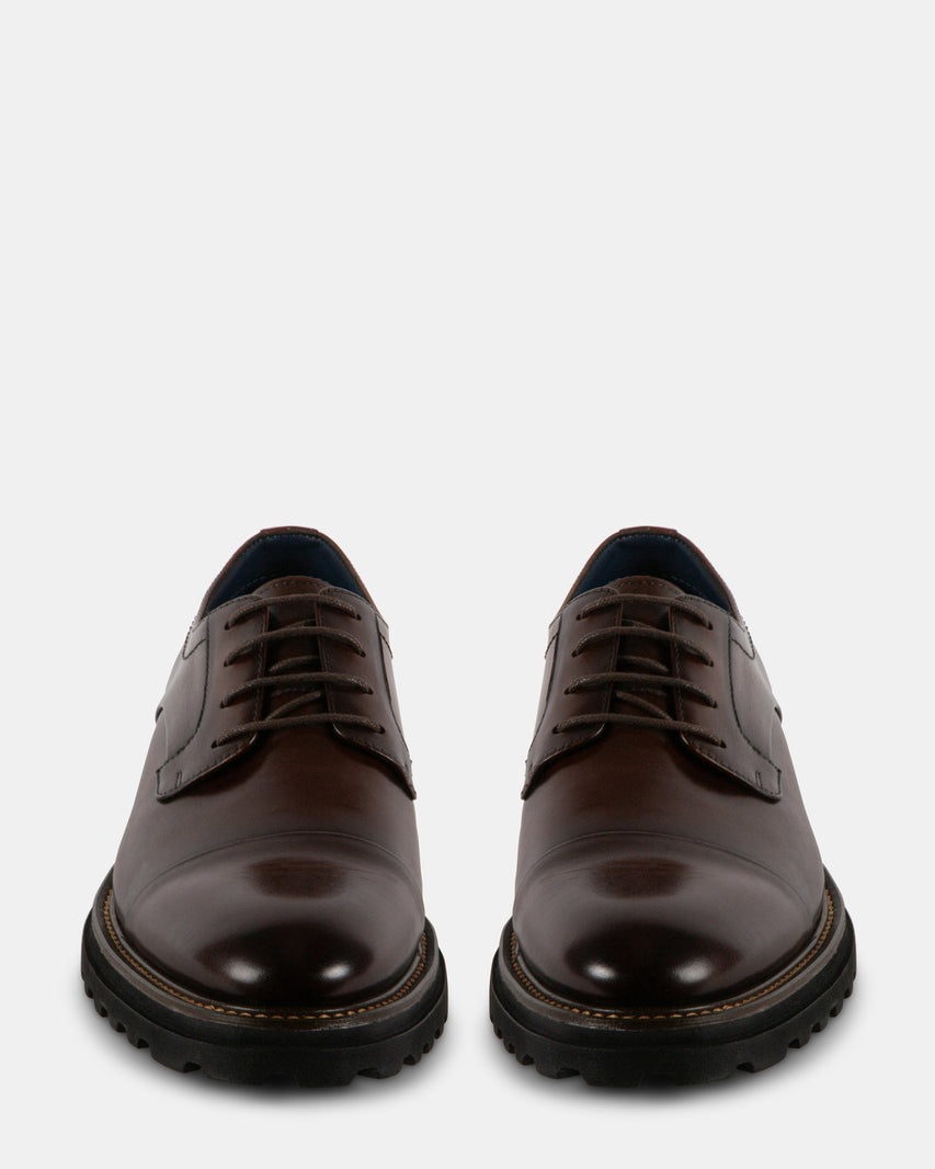 KNITTE BROWN LEATHER - Men's Shoes - Steve Madden Canada - view 3