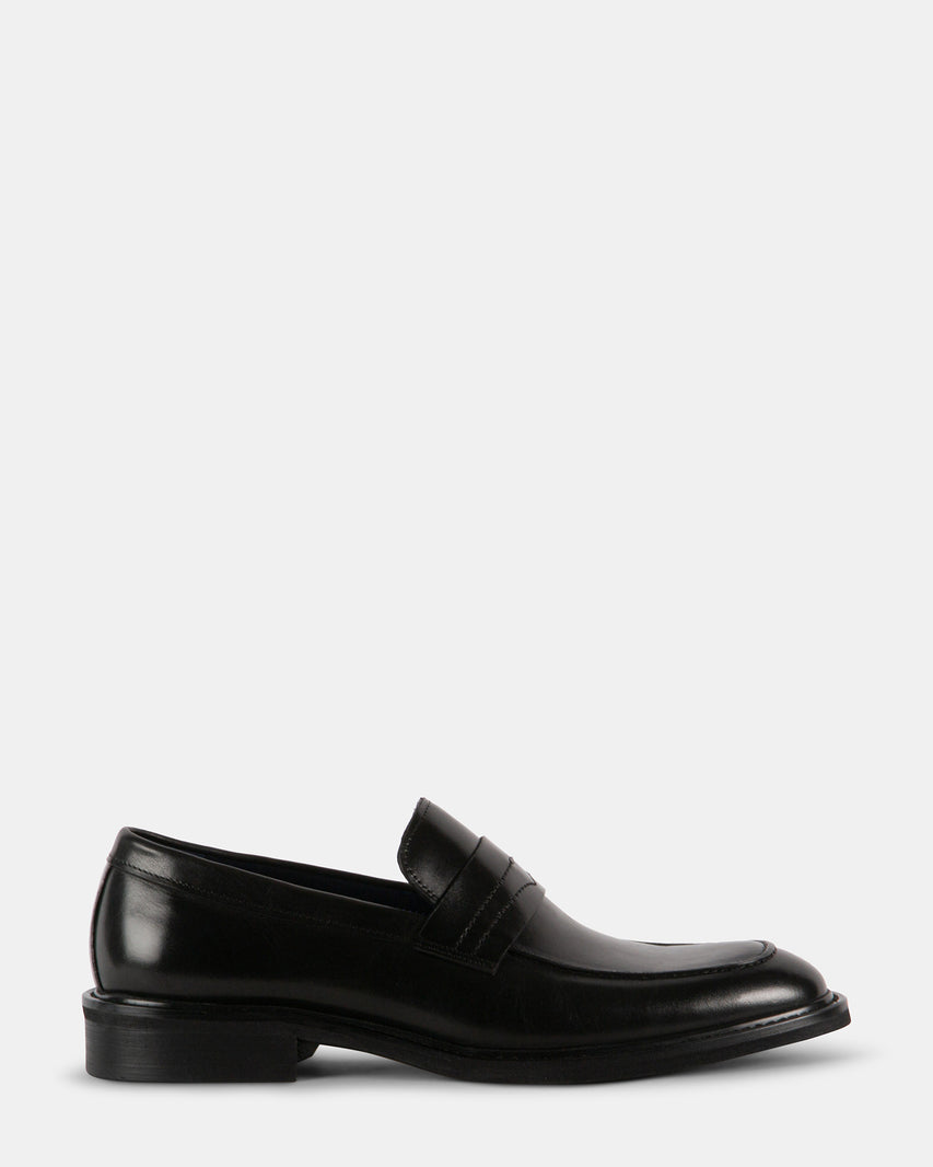 MAMMOTH BLACK LEATHER - Men's Shoes - Steve Madden Canada