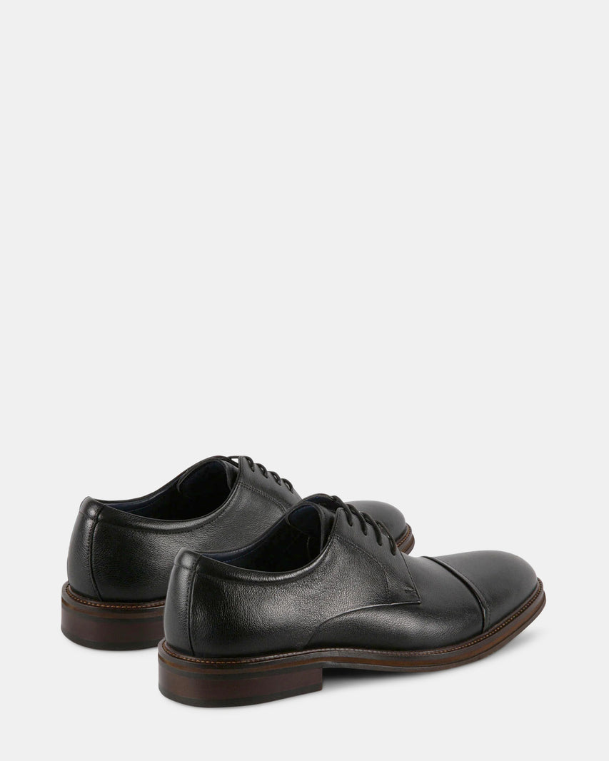 STANNIS BLACK LEATHER - Men's Shoes - Steve Madden Canada - view 6