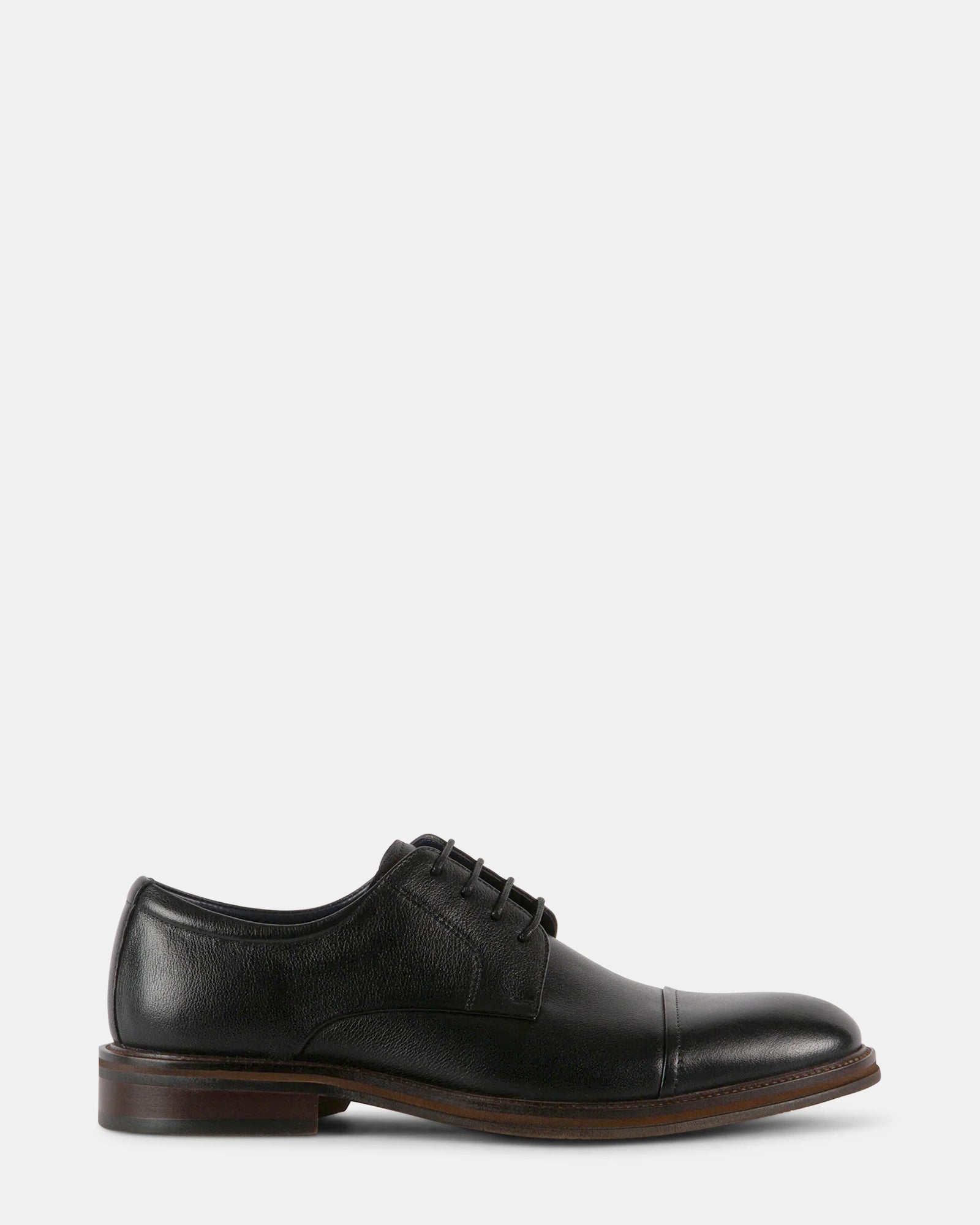 STANNIS BLACK LEATHER - Men's Shoes - Steve Madden Canada