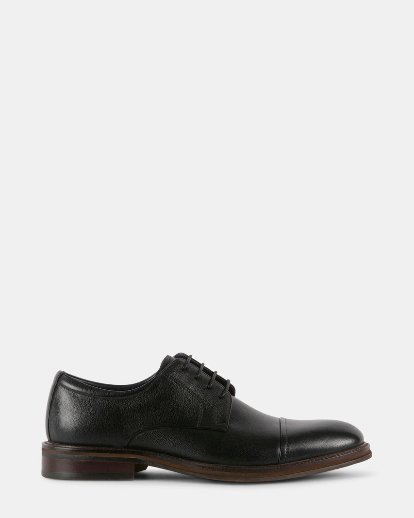 STANNIS BLACK LEATHER - Men's Shoes - Steve Madden Canada