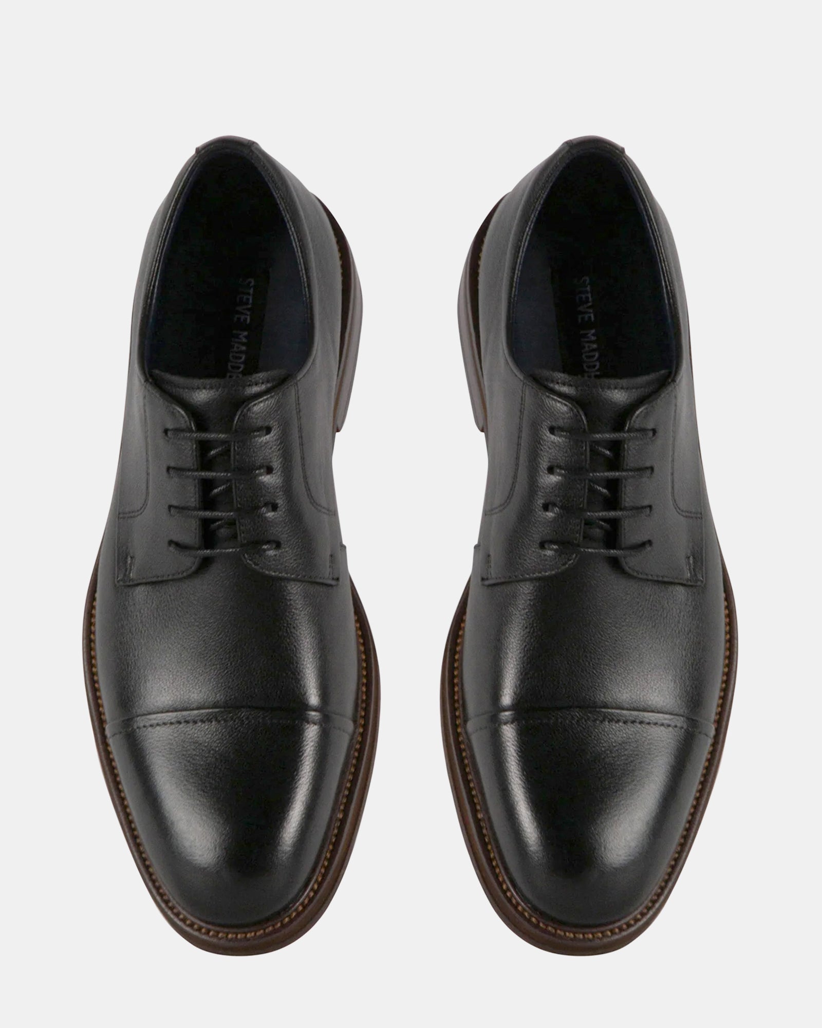 STANNIS BLACK LEATHER - Men's Shoes - Steve Madden Canada - view 4