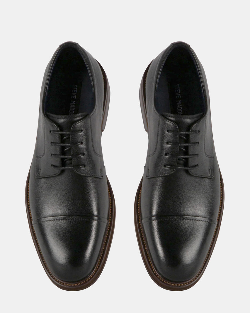 STANNIS BLACK LEATHER - Men's Shoes - Steve Madden Canada - view 4