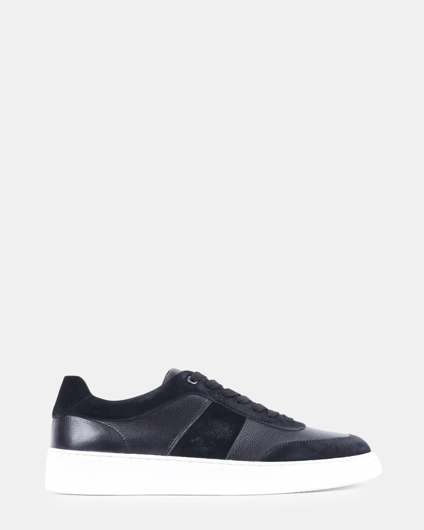 ADDLER BLACK LEATHER - Men's Shoes - Steve Madden Canada