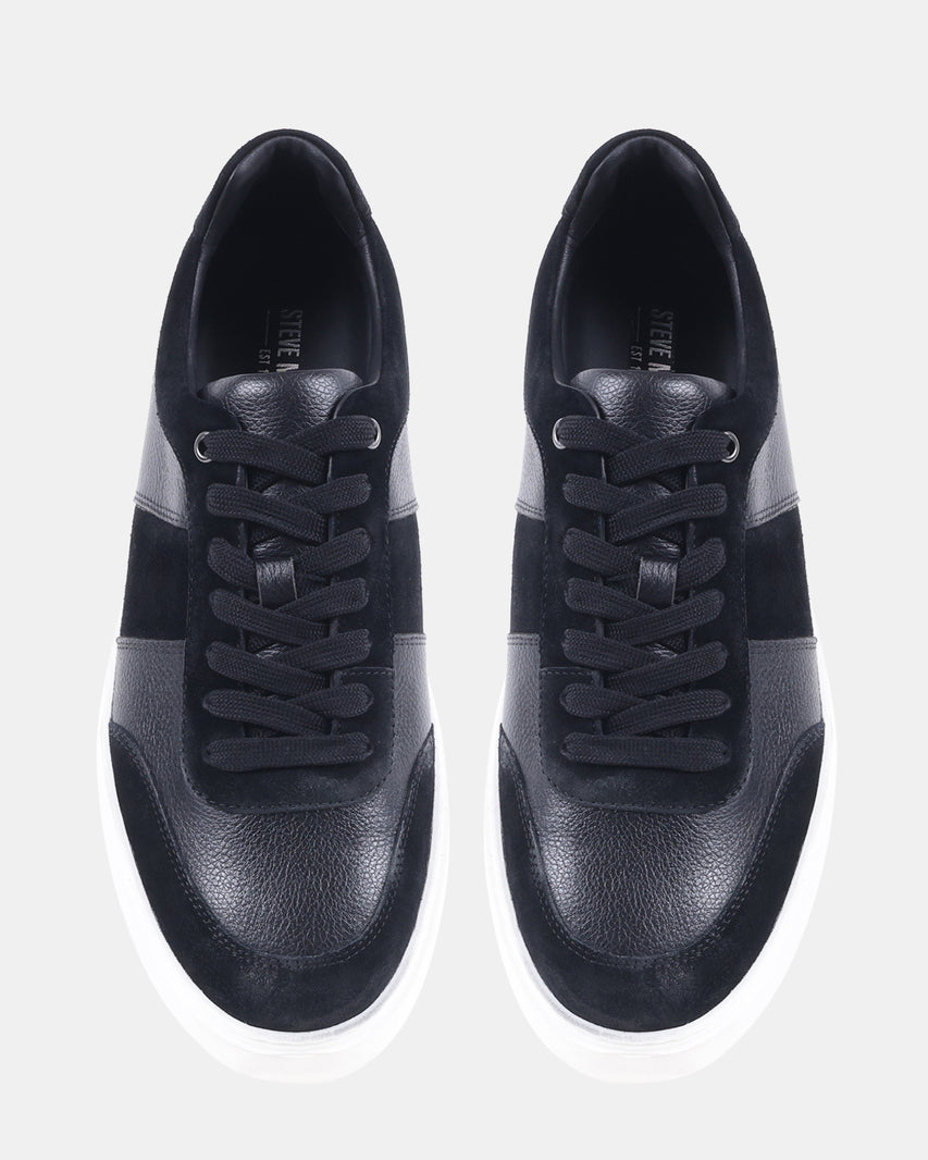 ADDLER BLACK LEATHER - Men's Shoes - Steve Madden Canada - view 4