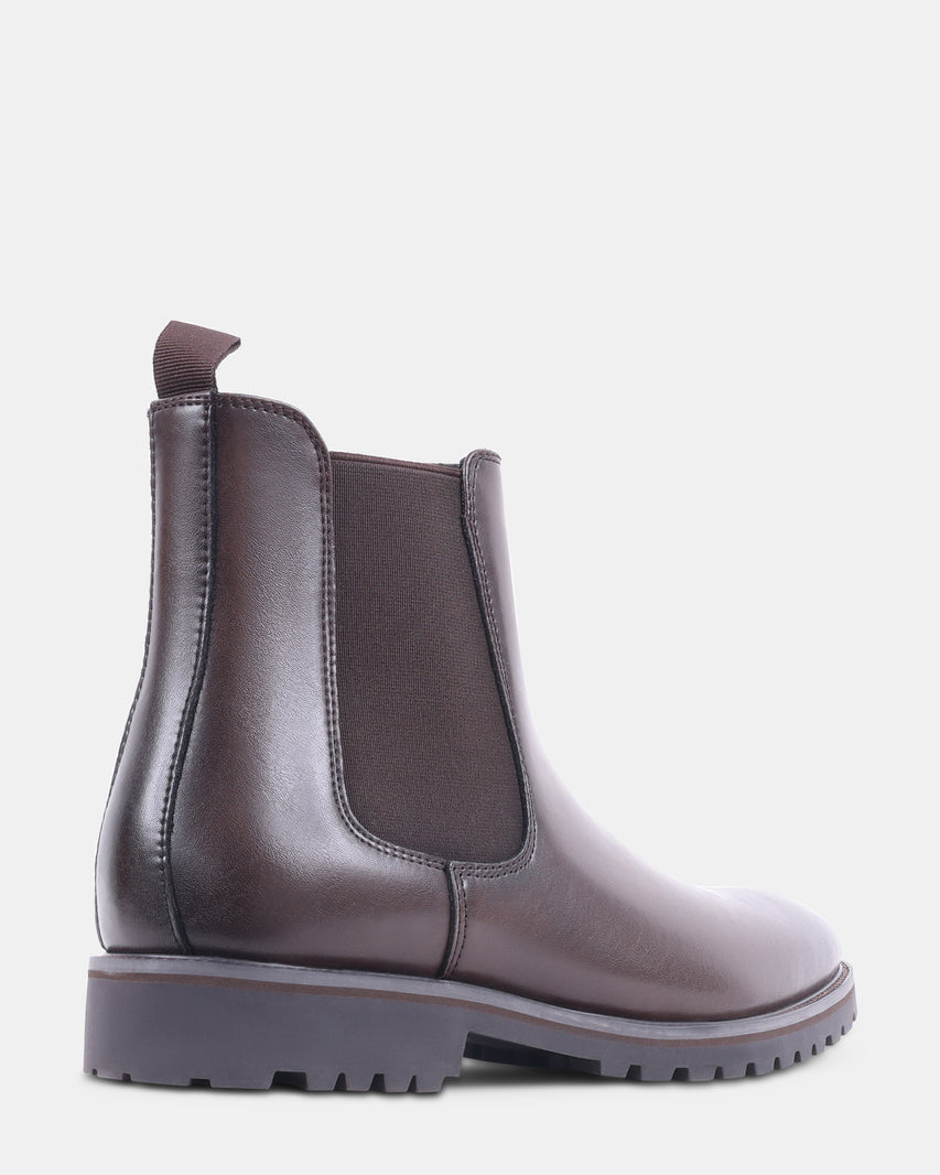 ALAMO DARK BROWN LEATHER - Men's Shoes - Steve Madden Canada - view 6