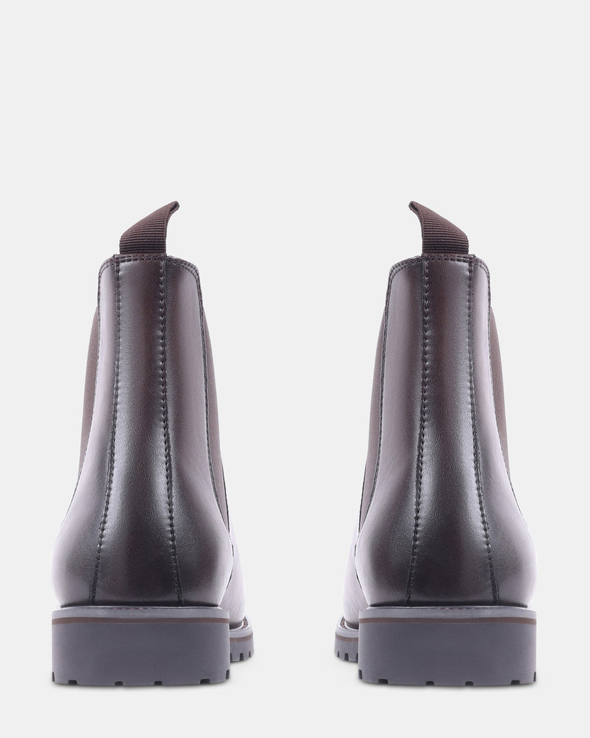 ALAMO DARK BROWN LEATHER - Men's Shoes - Steve Madden Canada - view 5