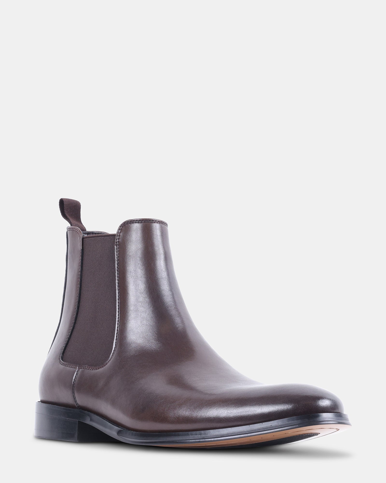 ALDAIR DARK BROWN LEATHER - Men's Shoes - Steve Madden Canada - view 2