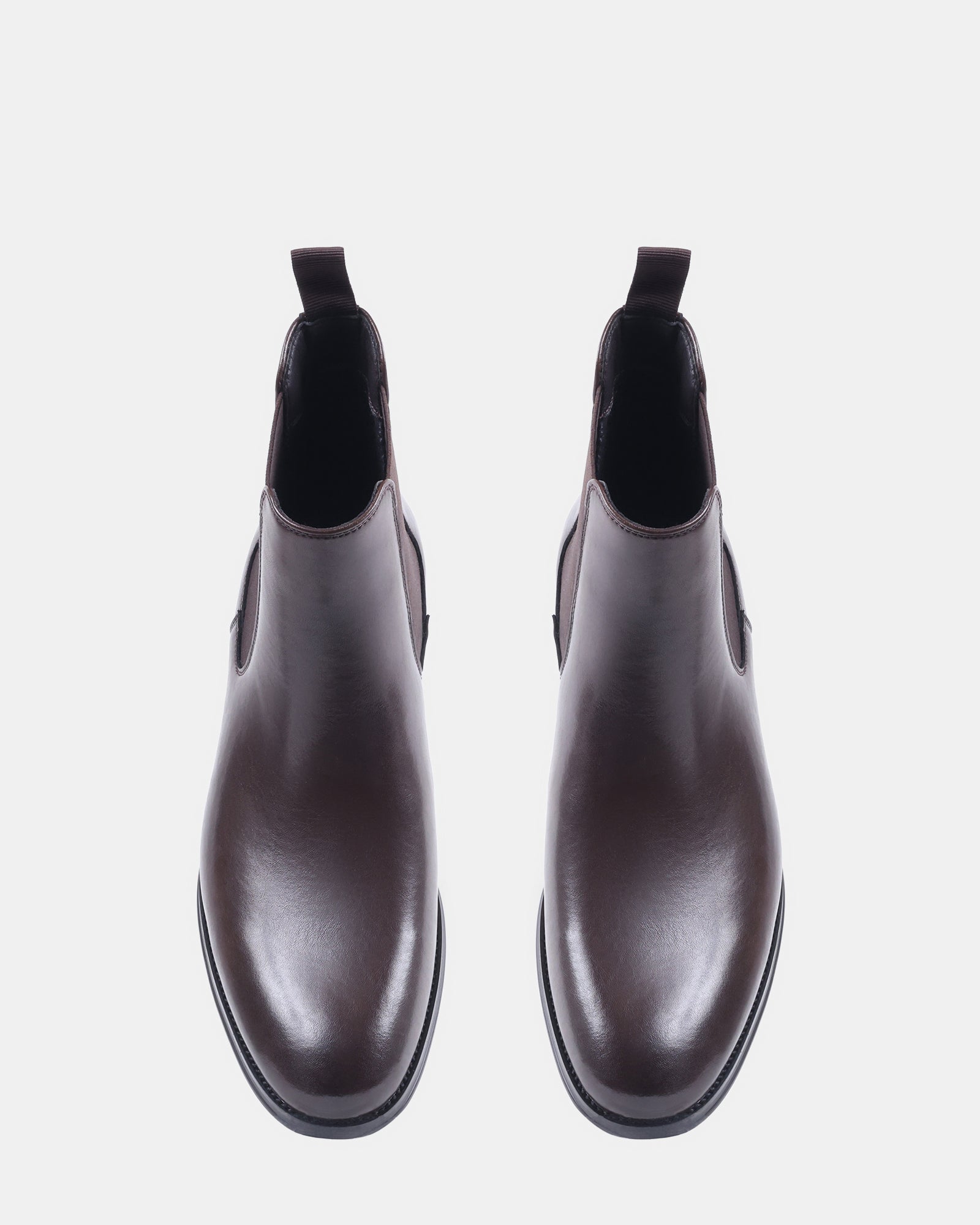 ALDAIR DARK BROWN LEATHER - Men's Shoes - Steve Madden Canada - view 4