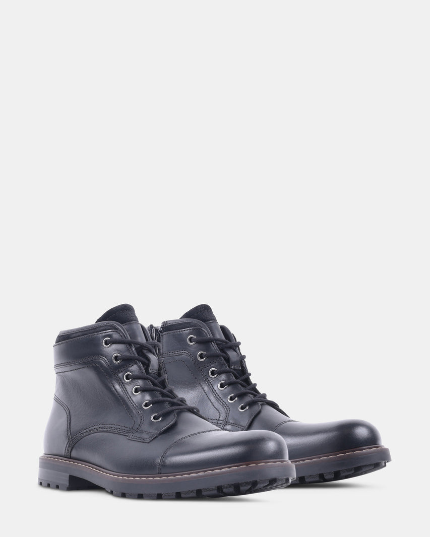 ABEL BLACK LEATHER - Men's Shoes - Steve Madden Canada - view 2