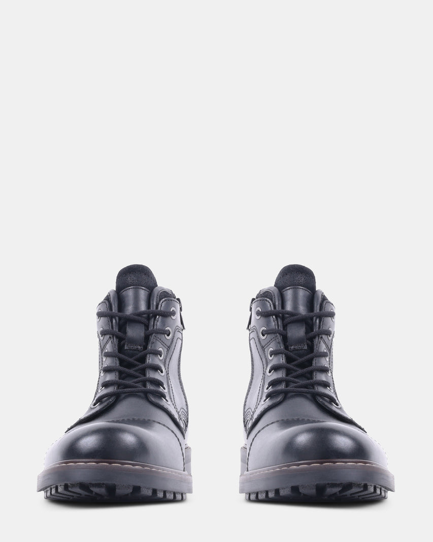 ABEL BLACK LEATHER - Men's Shoes - Steve Madden Canada - view 3