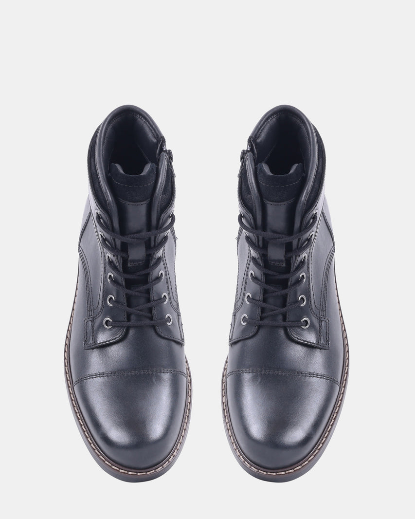 ABEL BLACK LEATHER - Men's Shoes - Steve Madden Canada - view 4