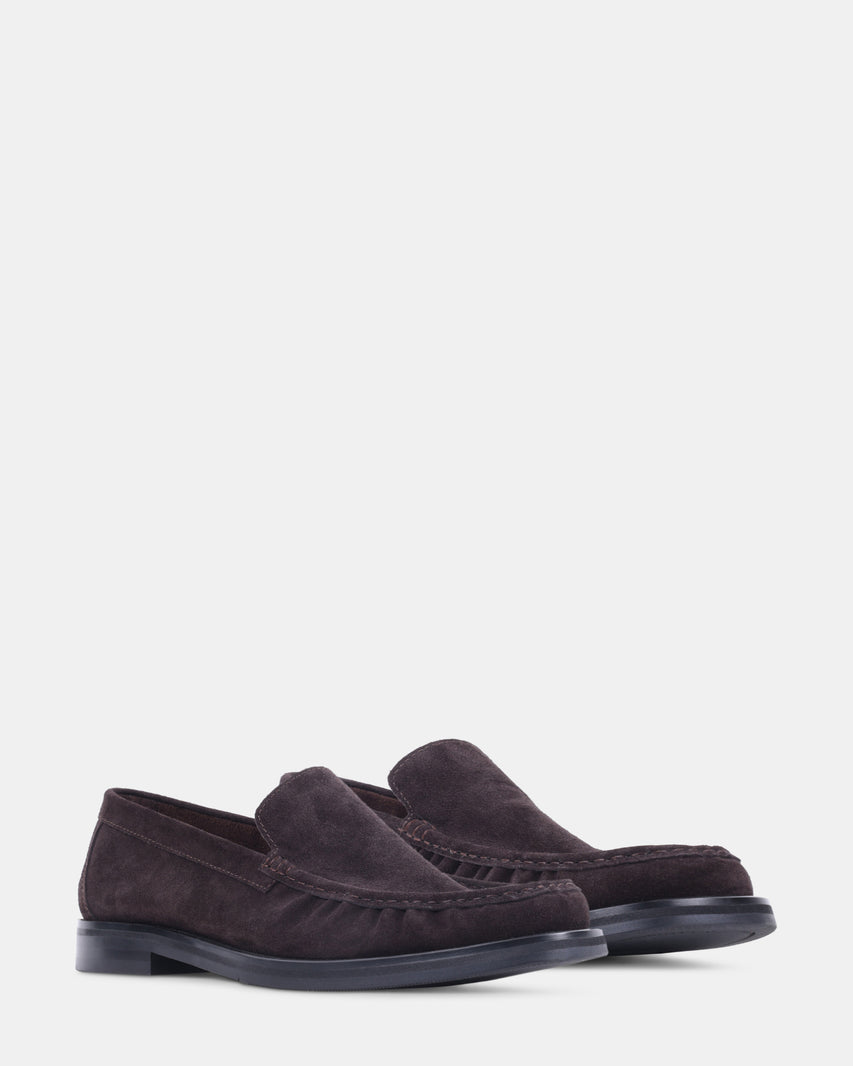 CHESTER DARK BROWN SUEDE - Men's Shoes - Steve Madden Canada - view 2