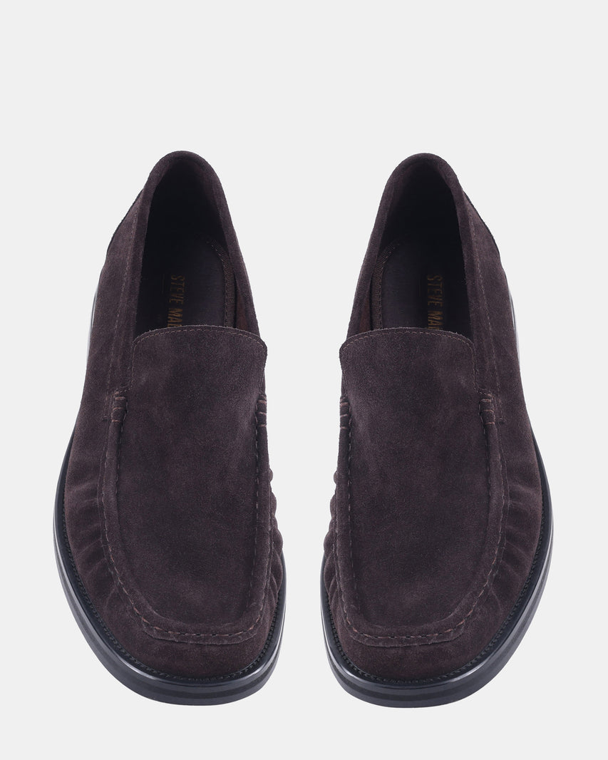 CHESTER DARK BROWN SUEDE - Men's Shoes - Steve Madden Canada - view 4