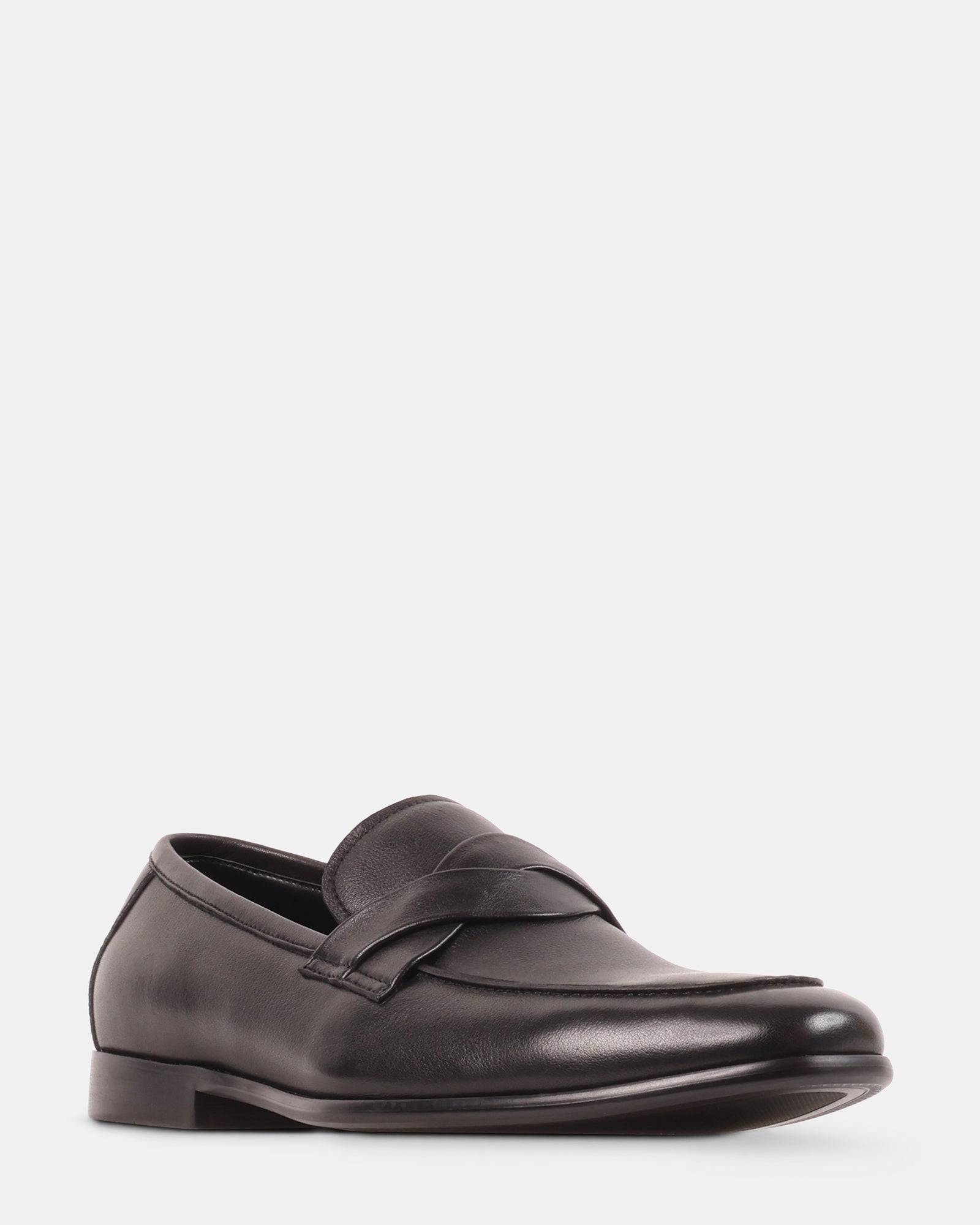 CHEVOIT BLACK LEATHER - Men's Shoes - Steve Madden Canada - view 2