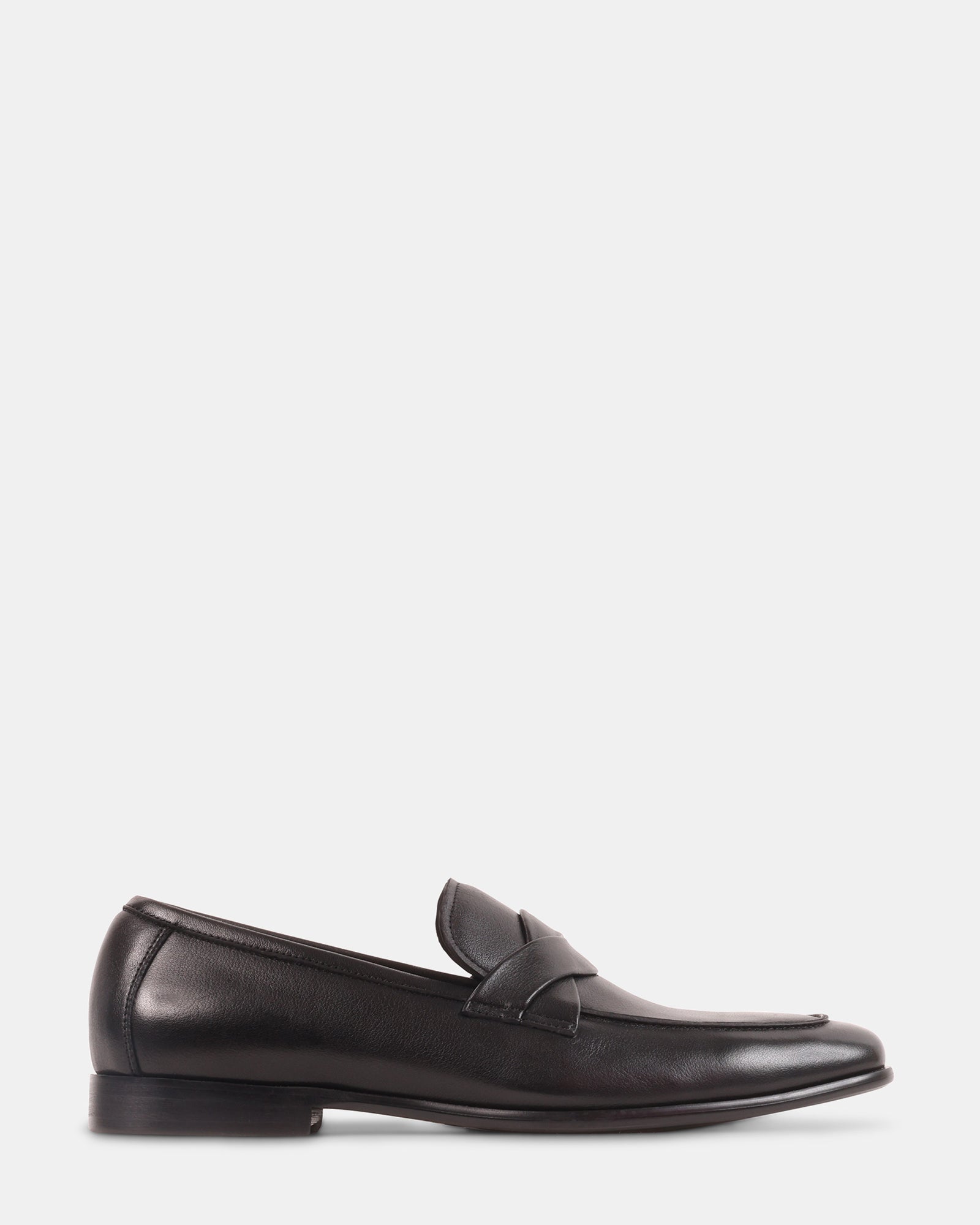 CHEVOIT BLACK LEATHER - Men's Shoes - Steve Madden Canada