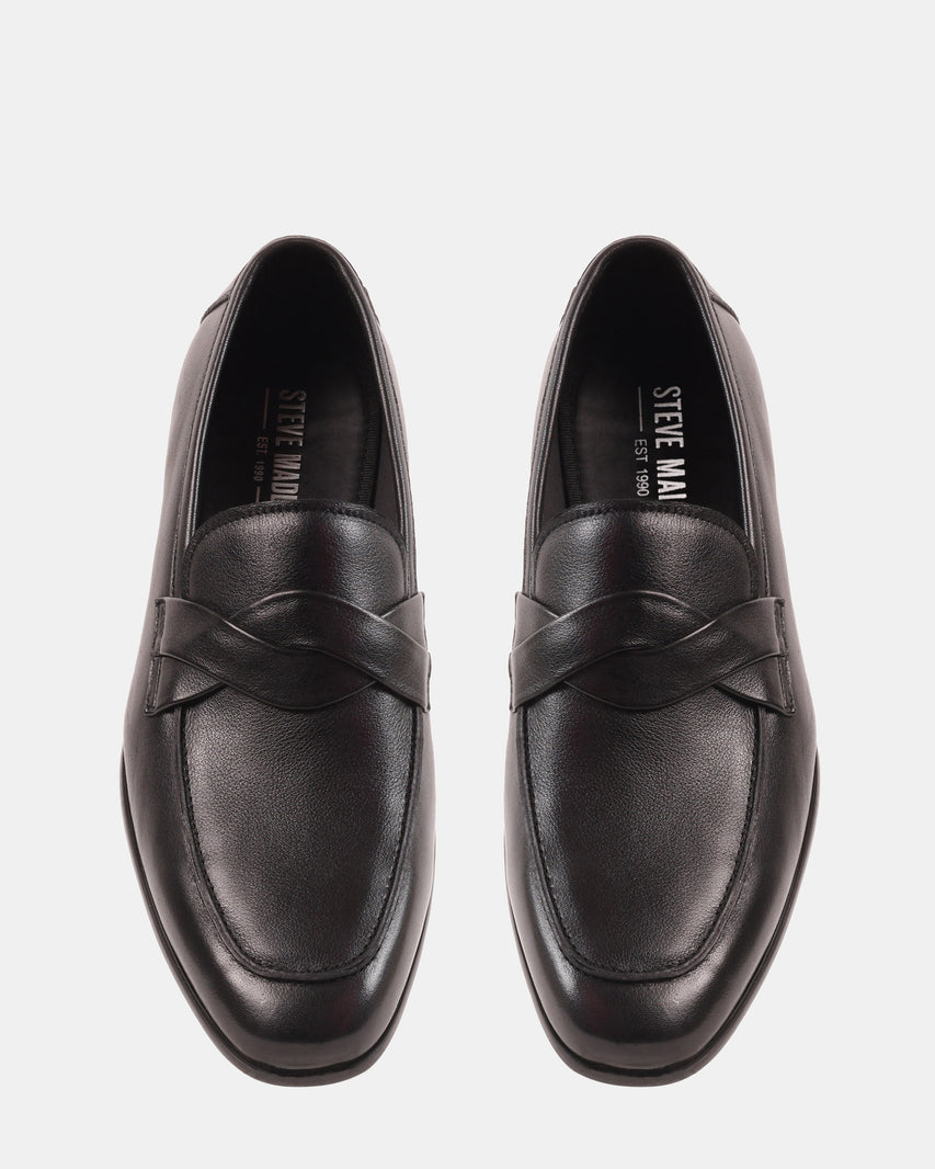 CHEVOIT BLACK LEATHER - Men's Shoes - Steve Madden Canada - view 4