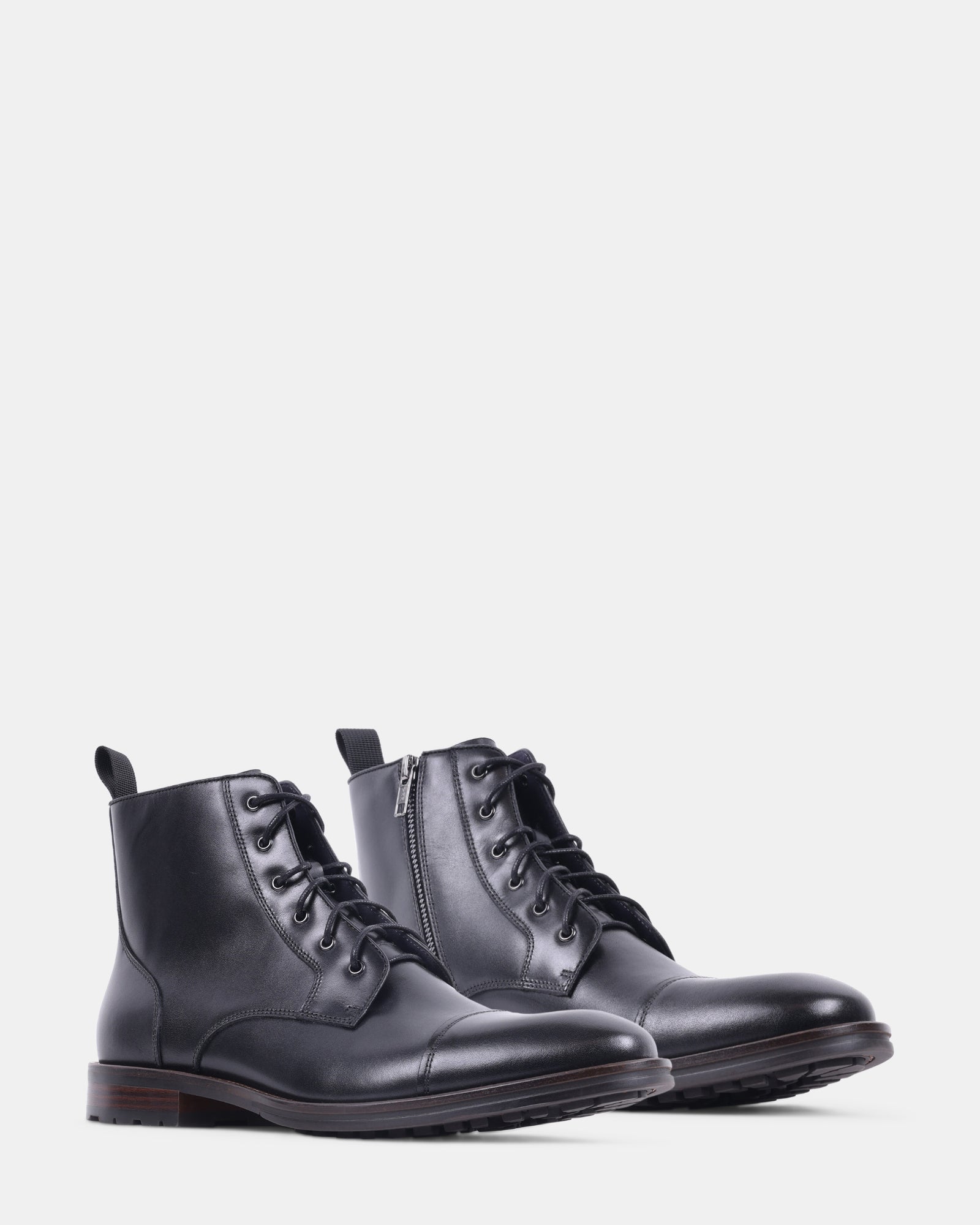 DECANTO BLACK LEATHER - Men's Shoes - Steve Madden Canada - view 2