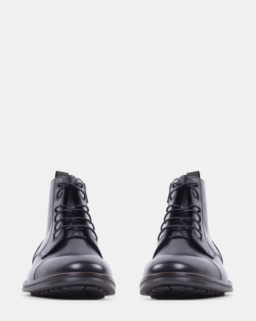 DECANTO BLACK LEATHER - Men's Shoes - Steve Madden Canada - view 3