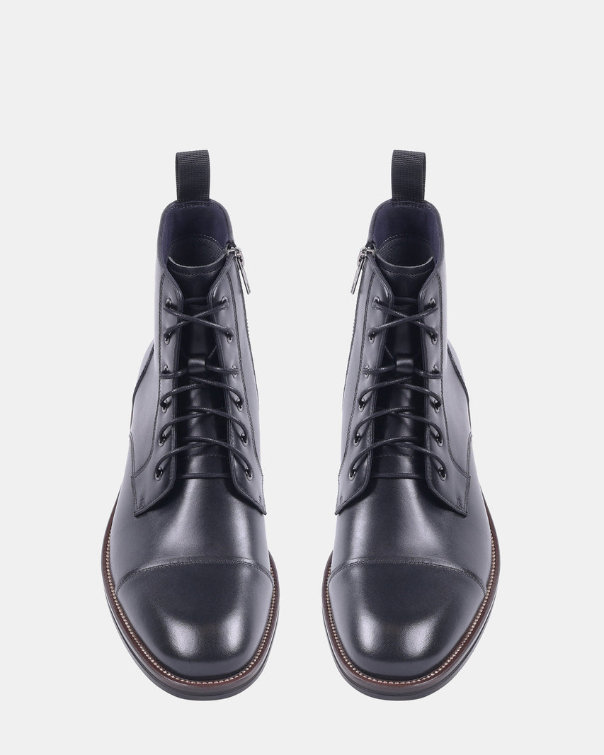 DECANTO BLACK LEATHER - Men's Shoes - Steve Madden Canada - view 6