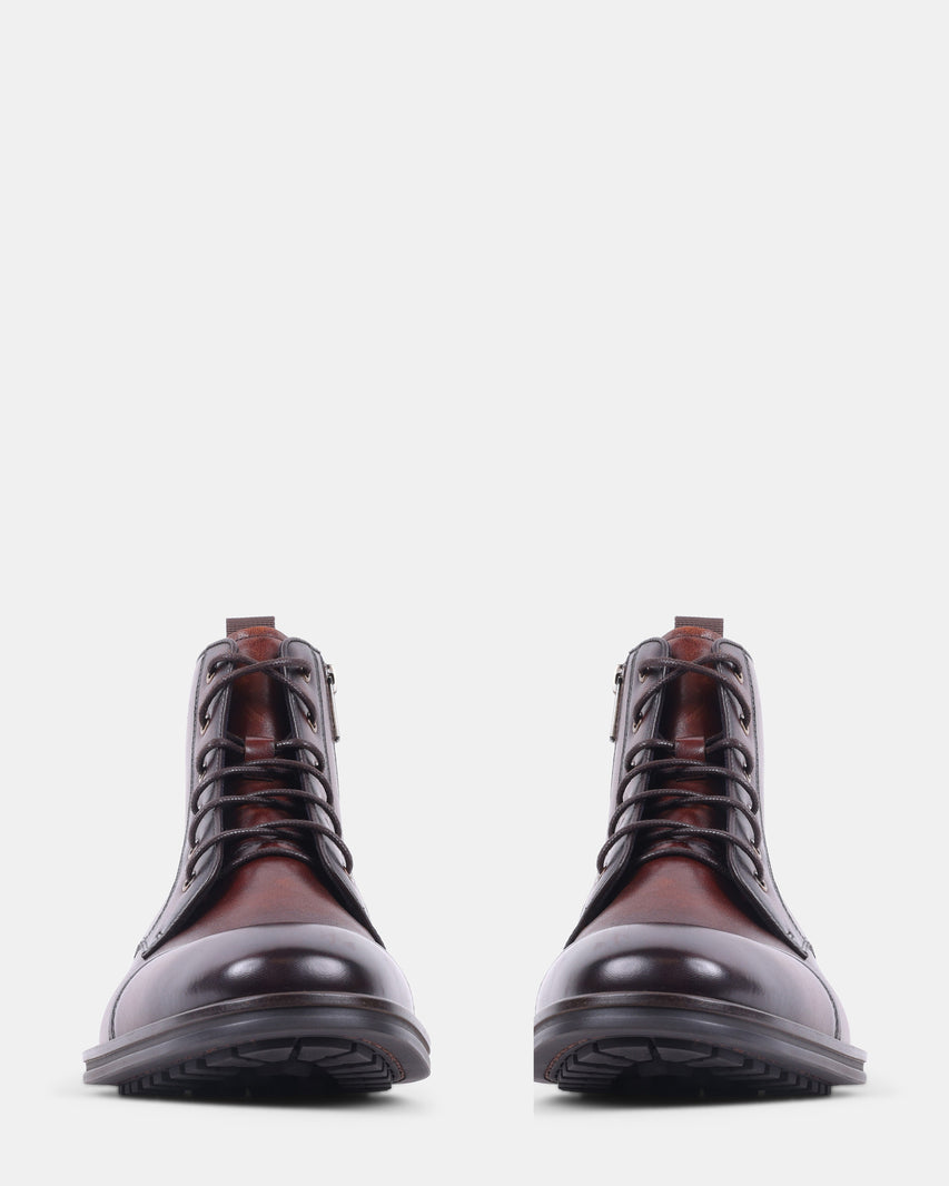 DECANTO BROWN LEATHER - Men's Shoes - Steve Madden Canada - view 3