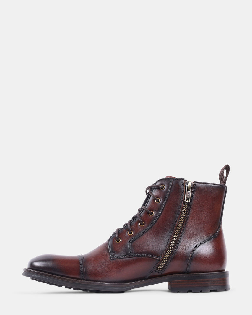 DECANTO BROWN LEATHER - Men's Shoes - Steve Madden Canada - view 4