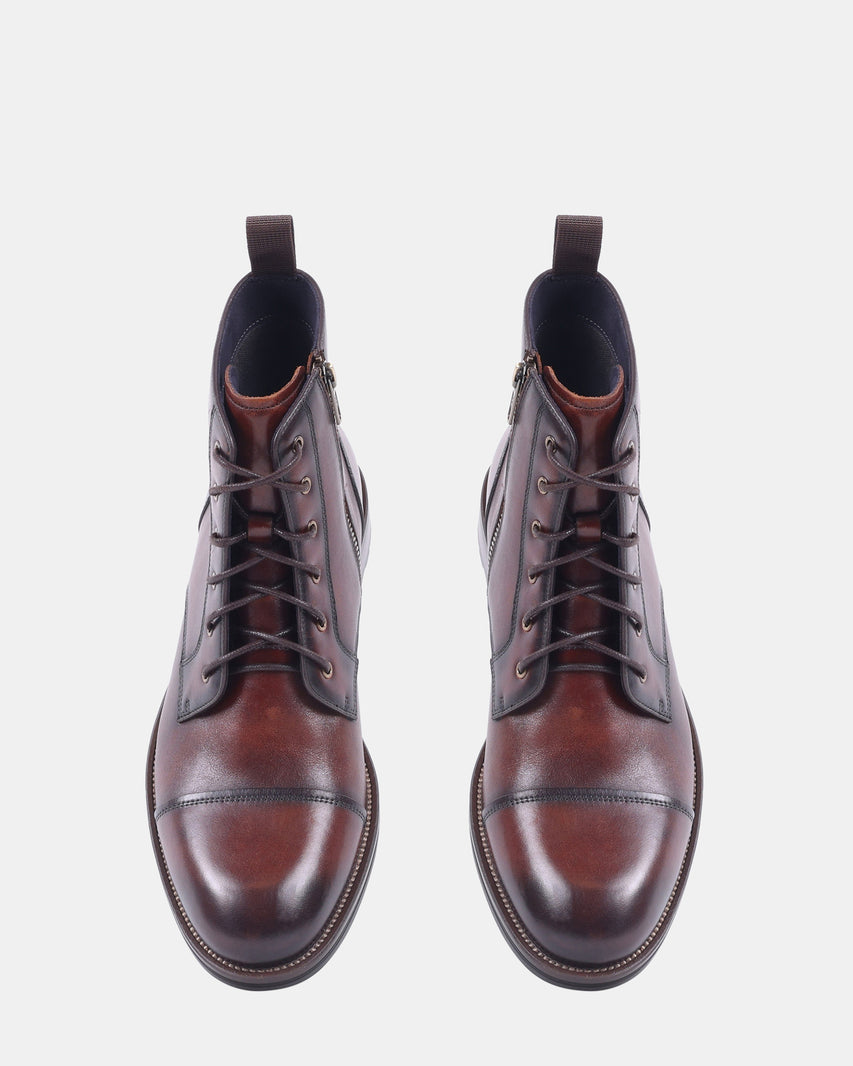 DECANTO BROWN LEATHER - Men's Shoes - Steve Madden Canada - view 5