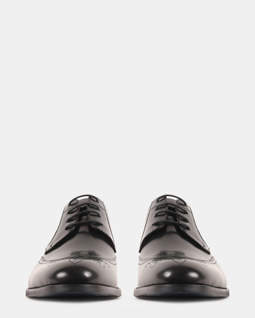 DISTRO BLACK LEATHER - Men's Shoes - Steve Madden Canada - view 3
