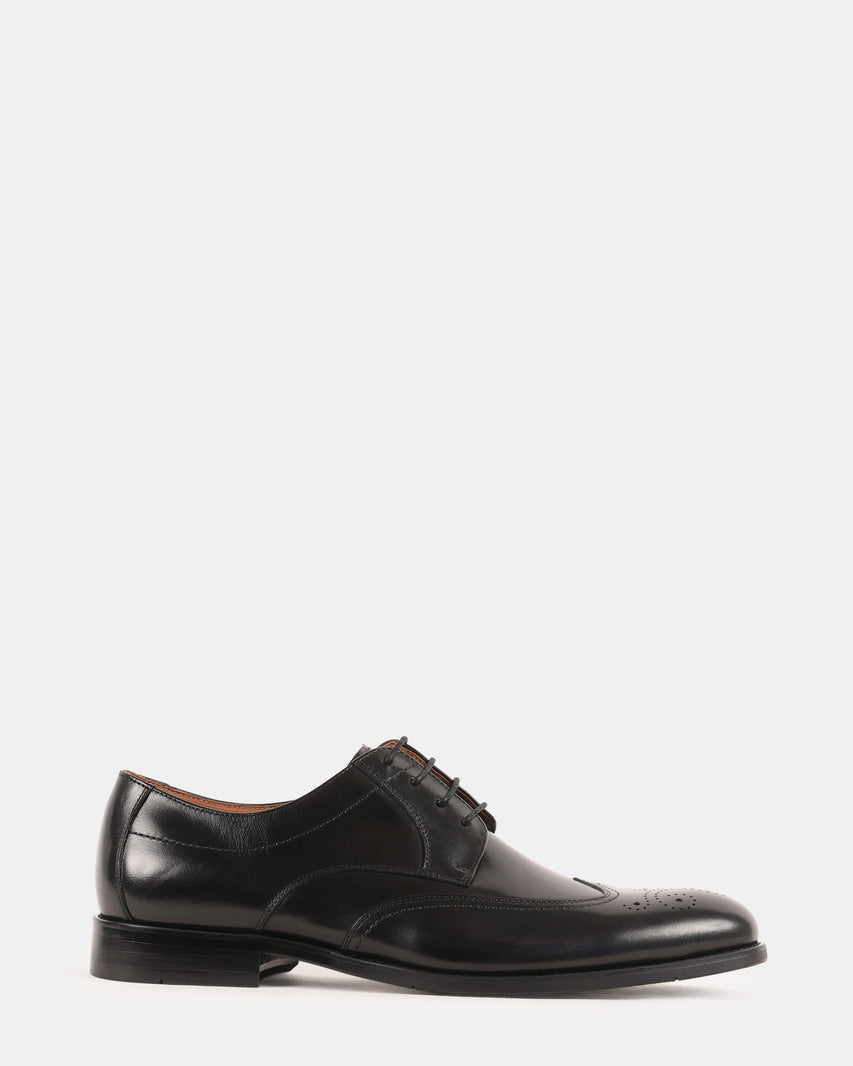 DISTRO BLACK LEATHER - Men's Shoes - Steve Madden Canada