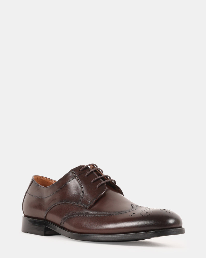 DISTRO BROWN LEATHER - Men's Shoes - Steve Madden Canada - view 2