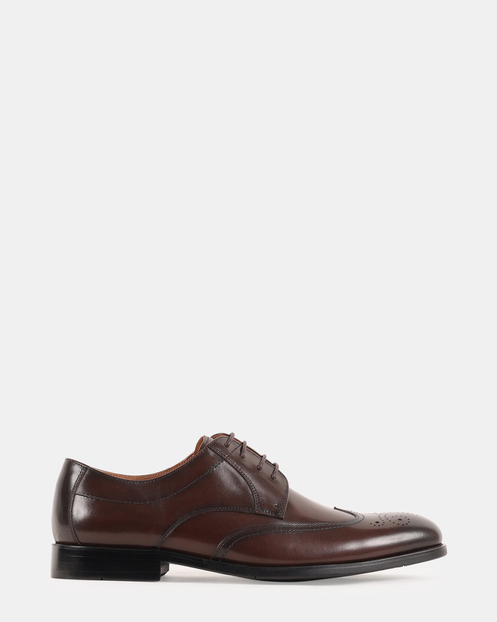 DISTRO BROWN LEATHER - Men's Shoes - Steve Madden Canada