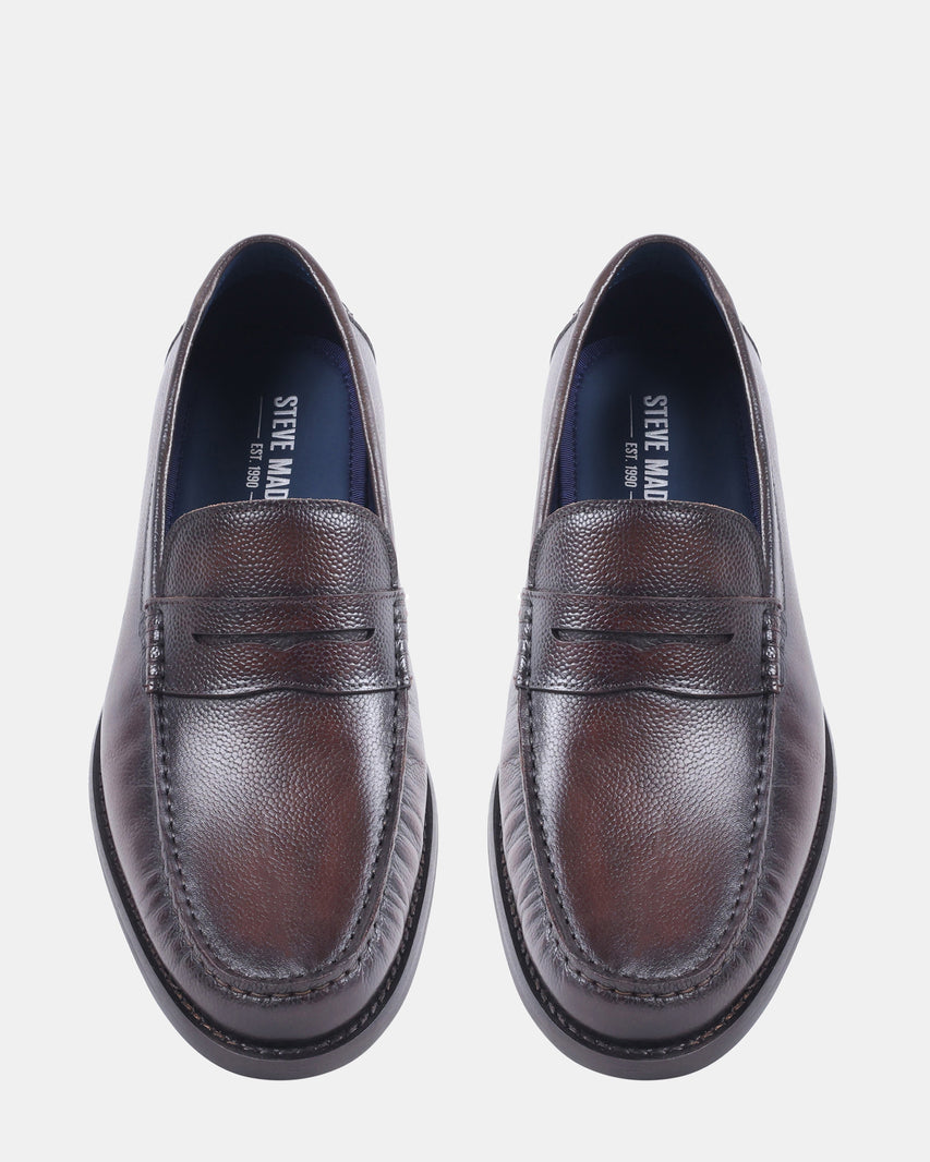 DUNNCAN BROWN LEATHER - Men's Shoes - Steve Madden Canada - view 4