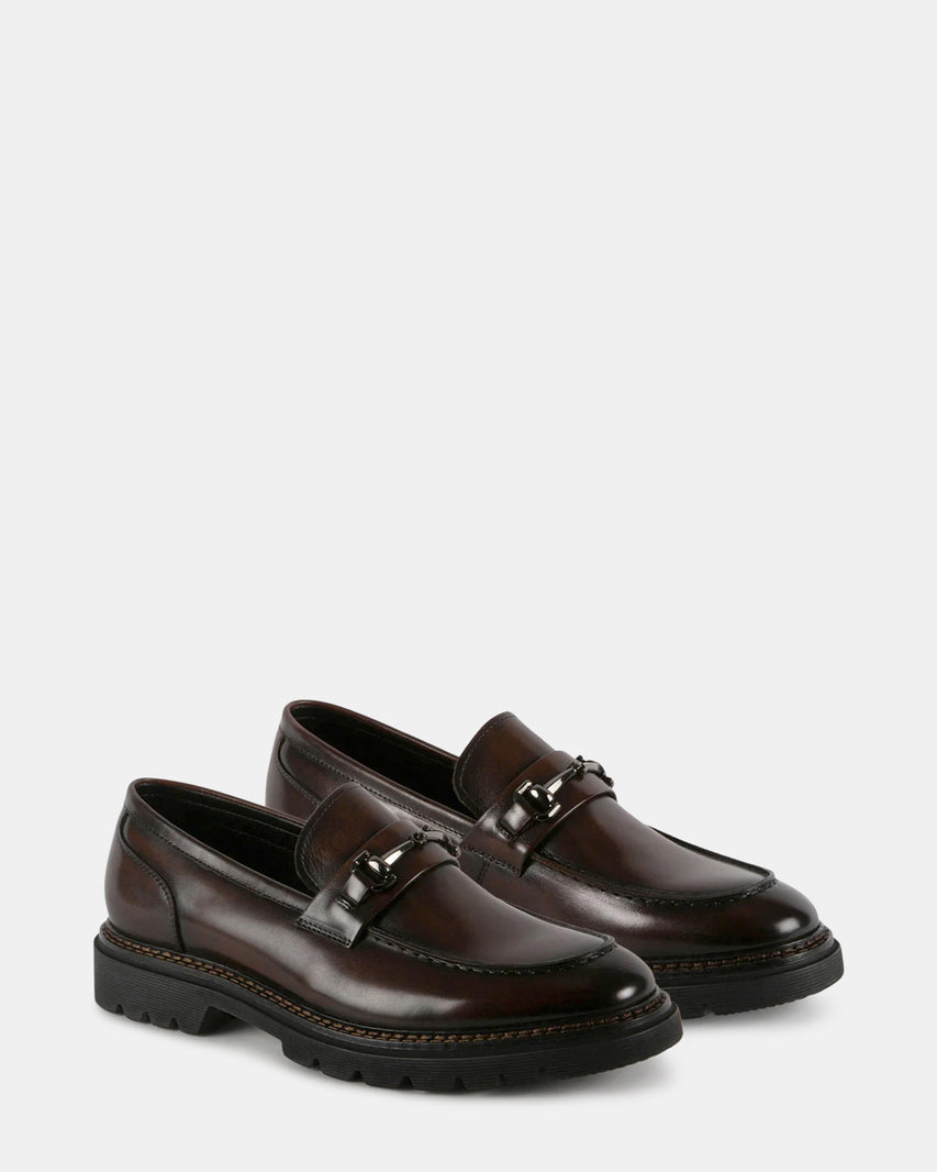 ELISIO BROWN LEATHER - Men's Shoes - Steve Madden Canada